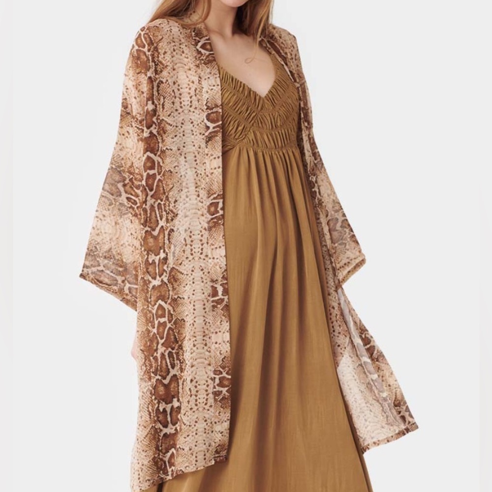 Snake Print Kimono